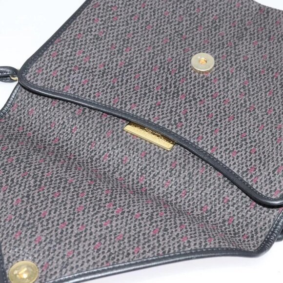 SAINT LAURENT Shoulder Bag PVC Gray Gold Auth 132120 - Picture 10 of 16